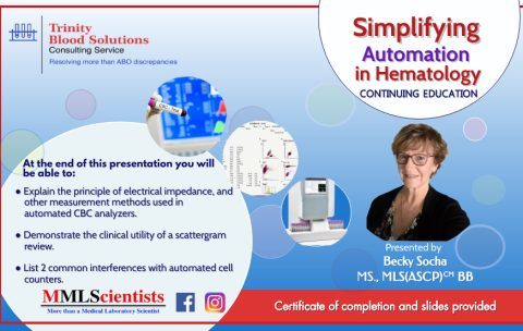 Simplifying automation in hematology..