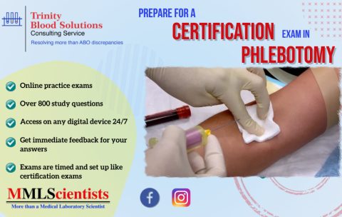 Phlebotomy certification practice exams